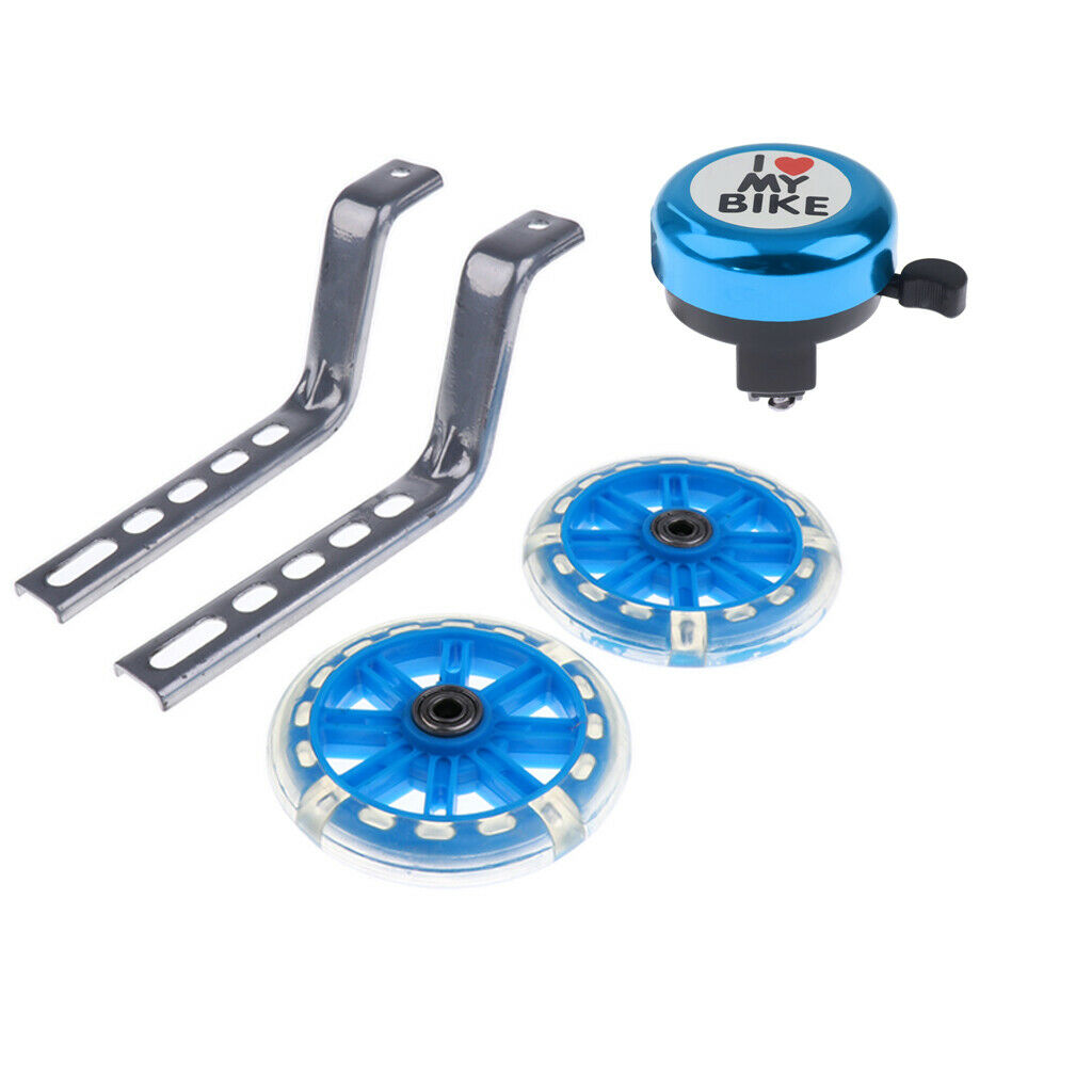 Kids Children  Bike Stabilisers 12- 20" Training Wheels + Bike Bell