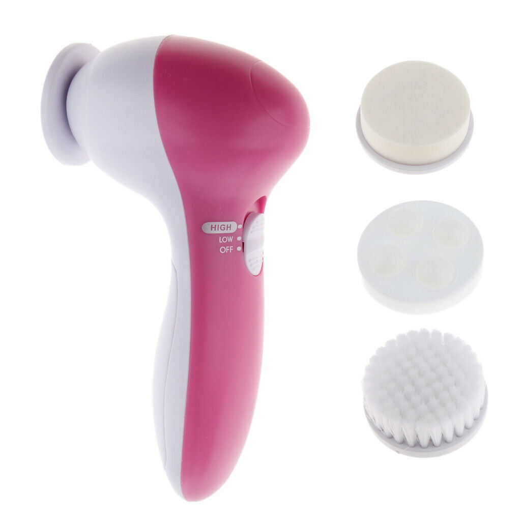 4 In 1 Electric Facial Cleansing Brush Kit, Spin Brush Skin Care Massager