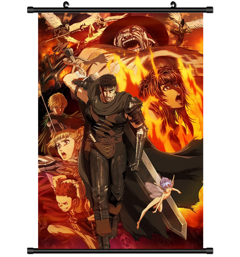 3789 Anime BERSERK Kentaro Miura wall Poster Scroll