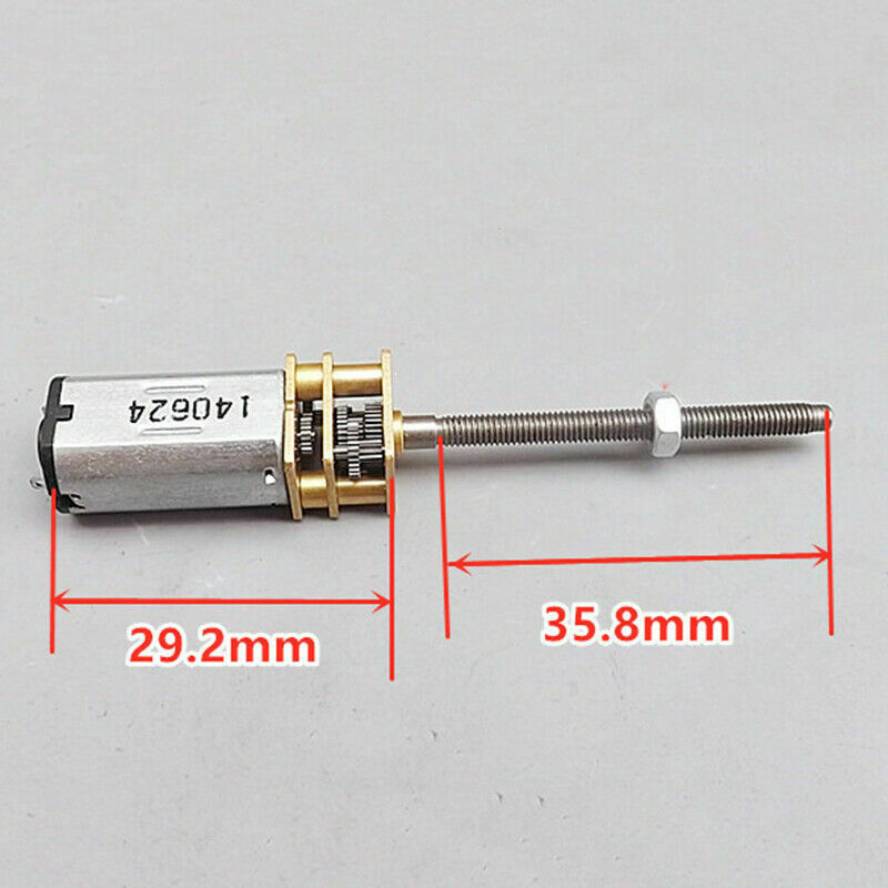 N30 Complet MÃ©tal Vitesse Gear Moteur Dc 3V-6V 5V 600RPM 35.8mm Long Visser