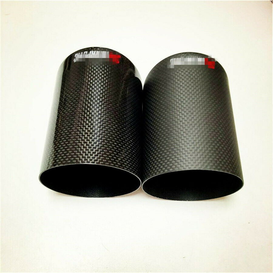 Carbon Fiber Exhaust Muffler Tip Muffler Pipe Case 76mm/3 Inch Auto Car End Pipe