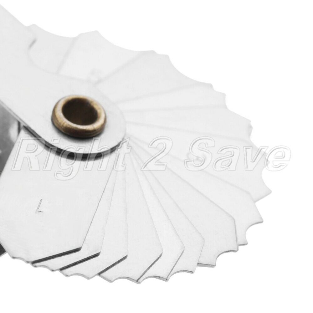 Folding 32 Blades R1-6.5mm Radius Gauge Gage Metalworking Measure Measuring Tool