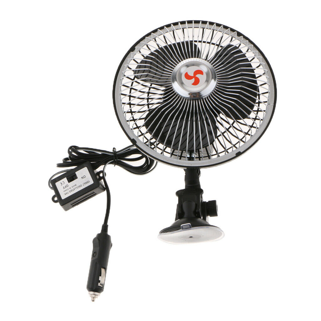 Premium 360 ° Universal Car 12V 80W 6 Inch Electric Cooling Fan