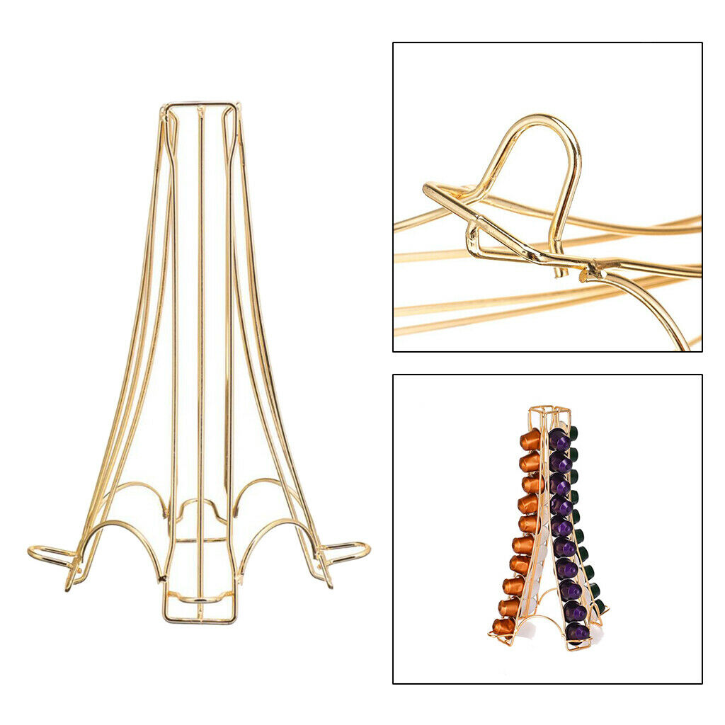 Coffee Pod Capsule Holder Rack Tower Organizer Dispenser for Nespresso