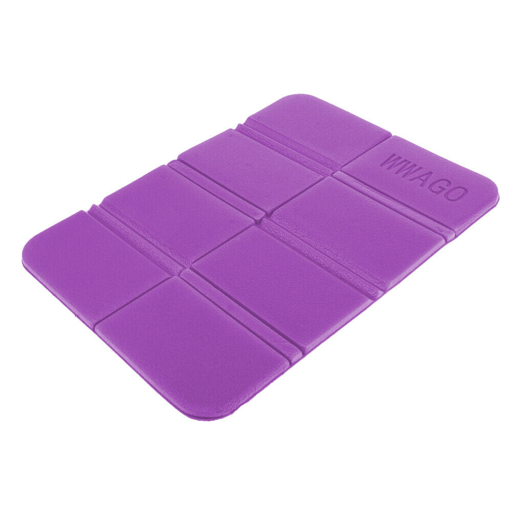 Moisture-proof Folding Travel Camping Mat Seat Waterproof Foam Pad Purple