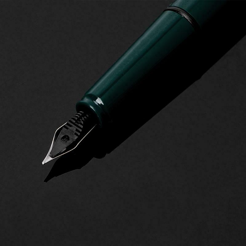Palladium Trim Green Fountain Pen Fine Nib Smooth Writing Ink Best Present