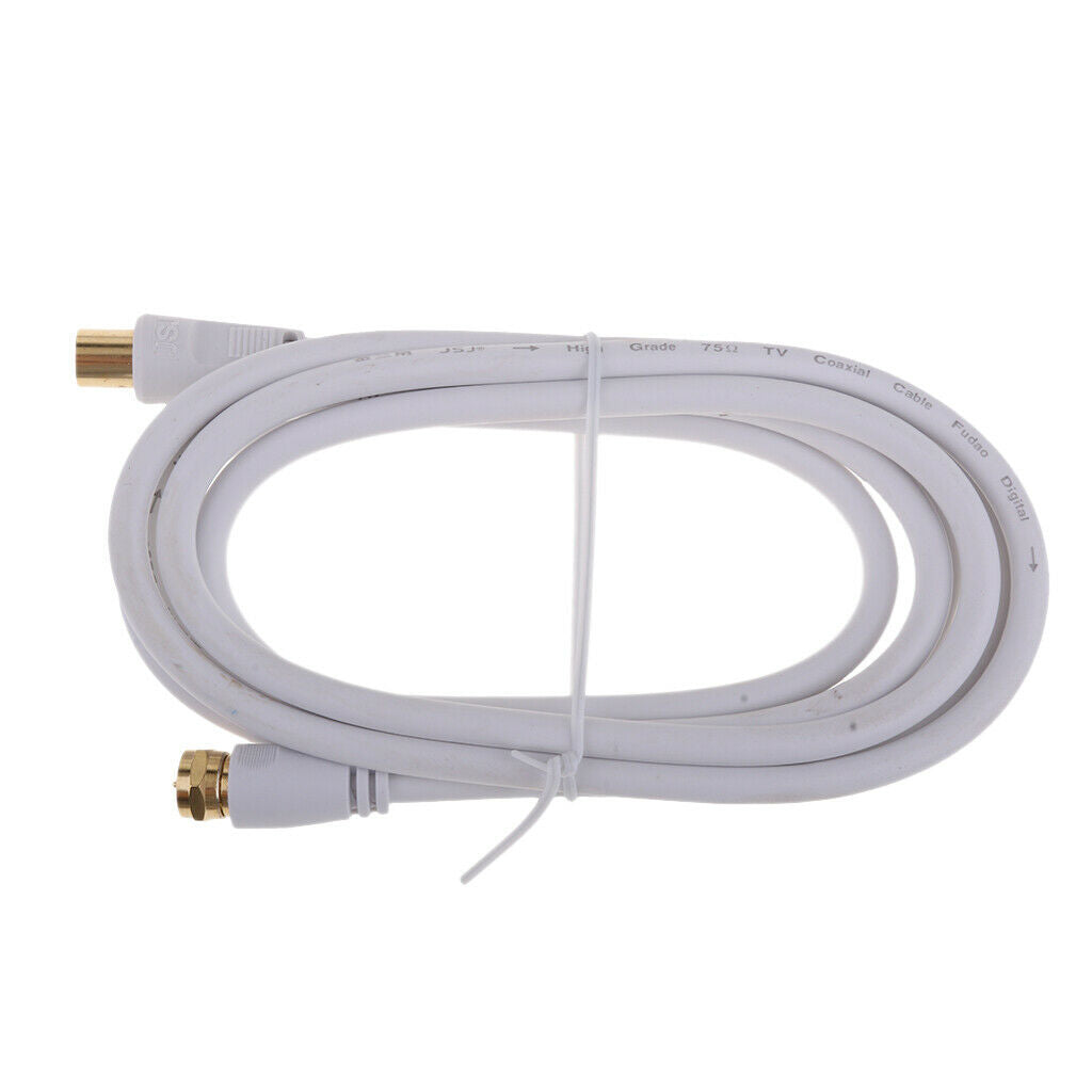 1.8m Male to F type Male Coaxial TV Satellite Antenna Cable