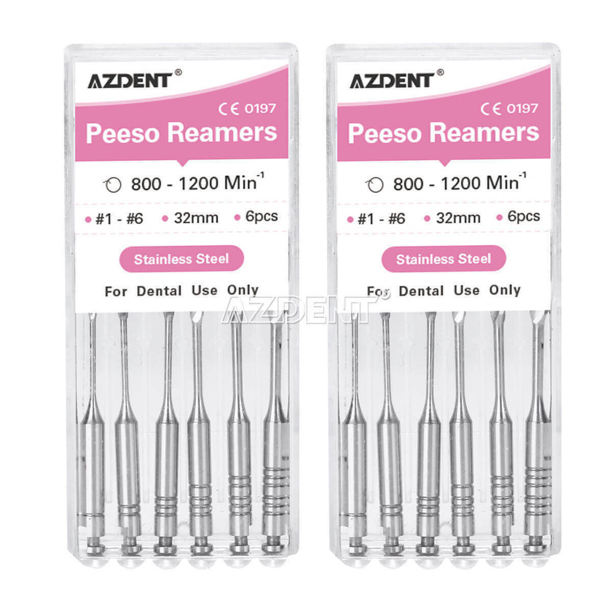 10 XDental Endo Engine Use Stainless Steel Peeso Reamers /Gates Drill 32mm 1#-6#