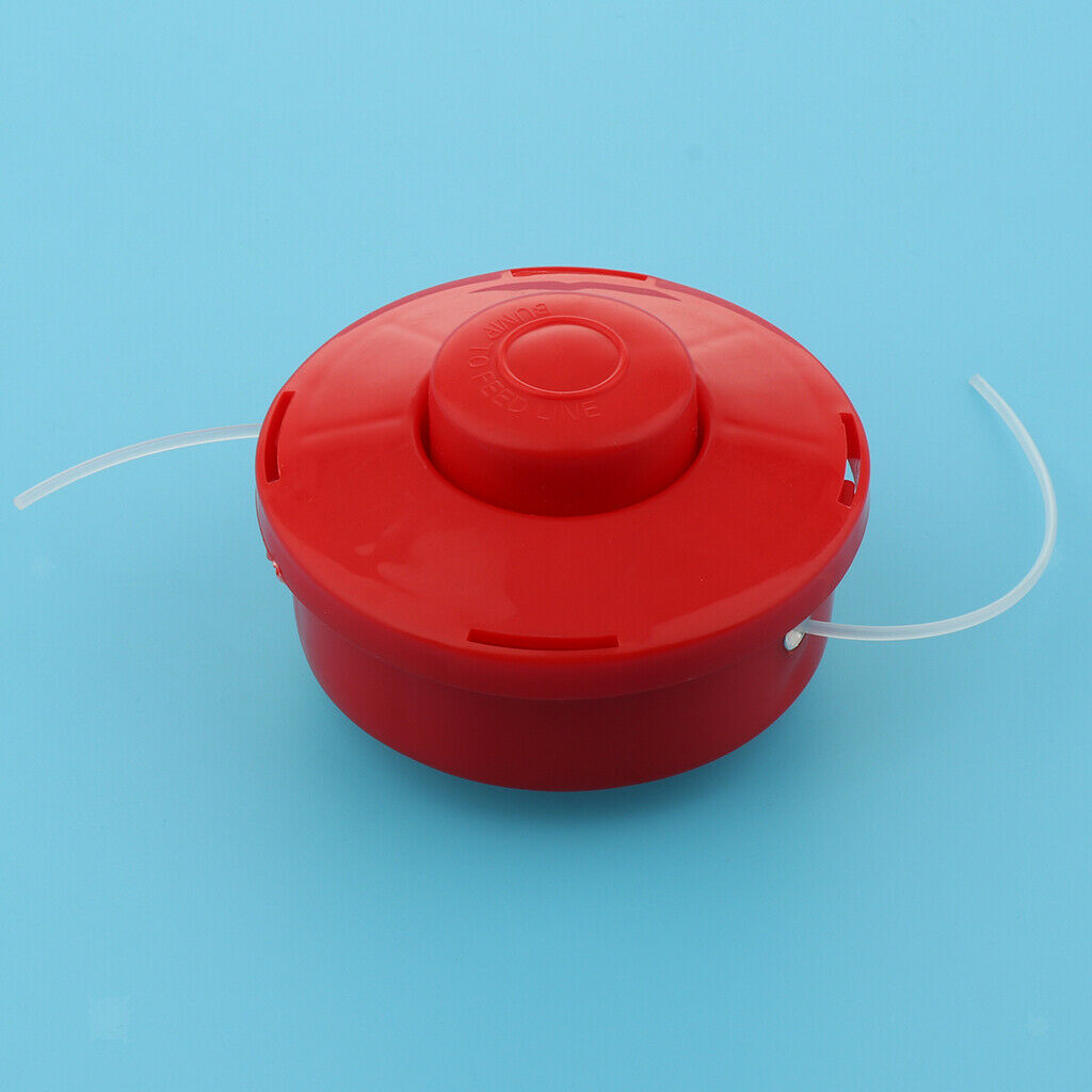 1x Replacement 2 Line Bump Feed Strimmer Trimmer Cutter Brushcutter Head Red