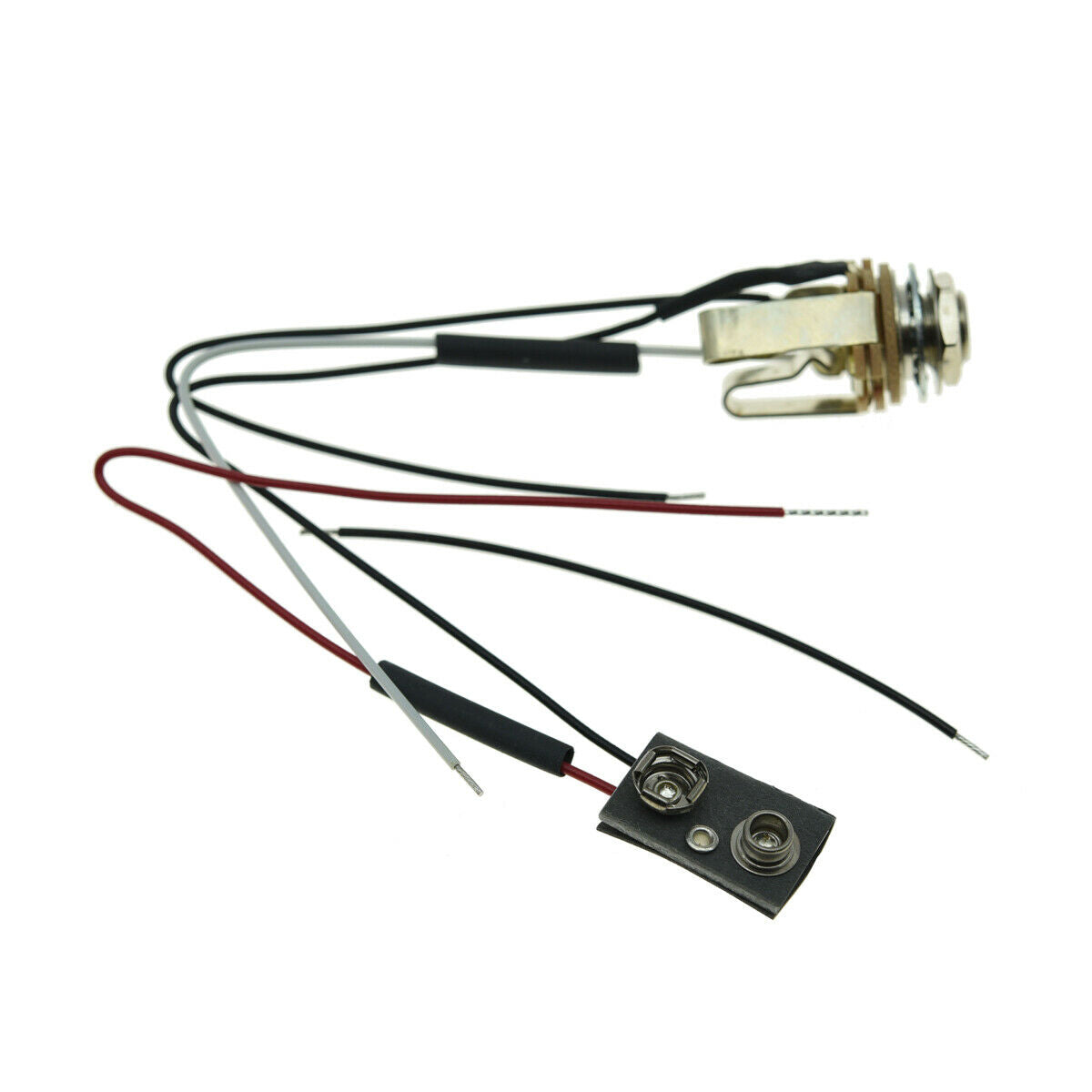 Active Pickup Battery Clip with Switchcraft Stereo Jack Wiring Harness for EMG