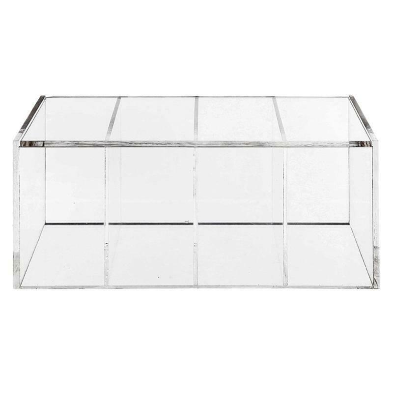 Clear Acrylic Coffee Capsule Holder 4 Compartment K Cup Box Tea Bag Storage Bar