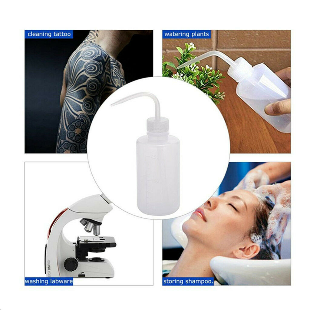 3pcs 250ml Tattoo Diffuser Green Soap Supply Wash Squeeze Bottle Non-Spray
