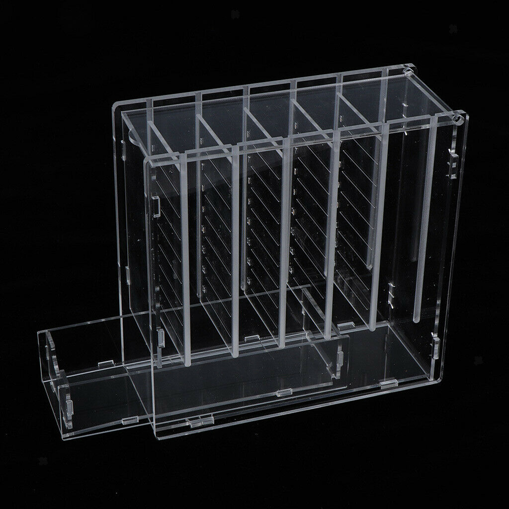 6 Layered False Eyelash Storage Case Eyelash Grafting Organizer Glue Pallet