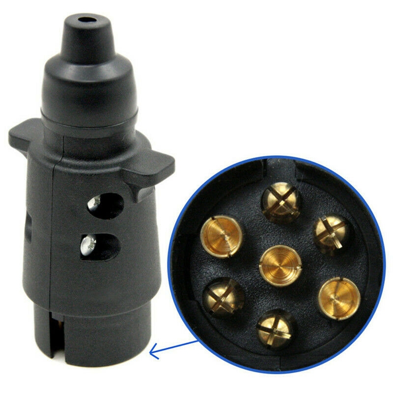Car Trailer 7 Pin Socket Plugs 12V 7 Way Standard European Car Plug Connector