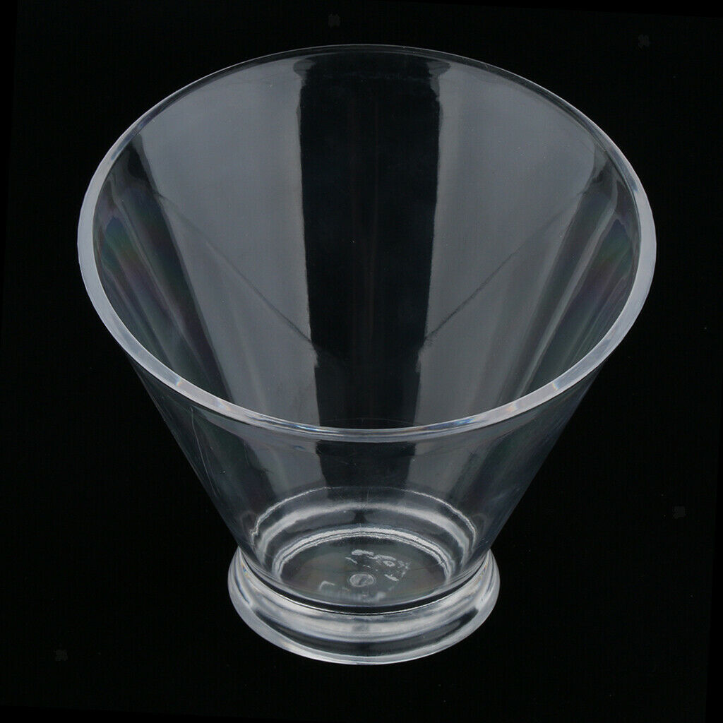 Clear Oblique Acrylic Vegetable Fruit Salad Serving Bowl KTV Restaurant L