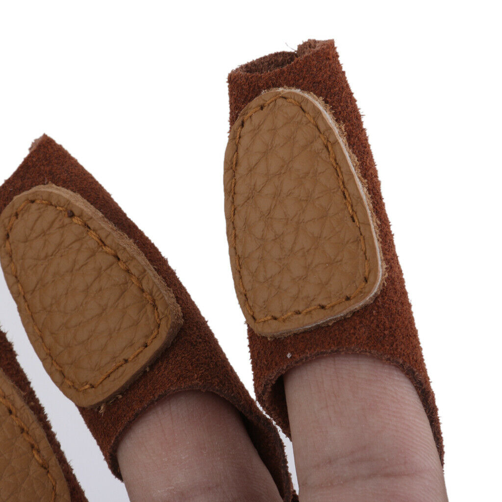 Archery Target Shooting Protective Gear Arm Guard & Suede Leather 3-Finger Glove