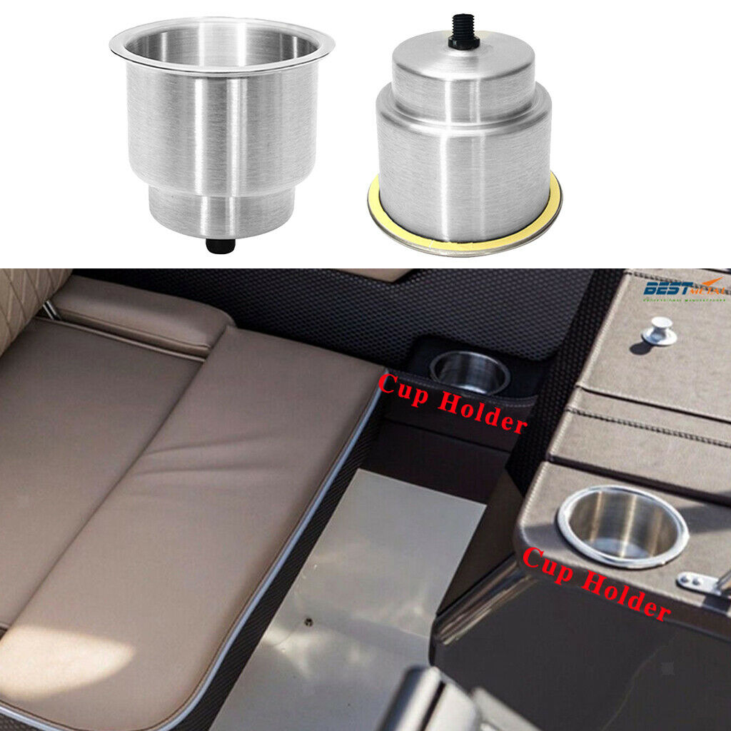 Stainless Steel Cup Drink Holder Brushed For Marine Boat RV Camper Truck