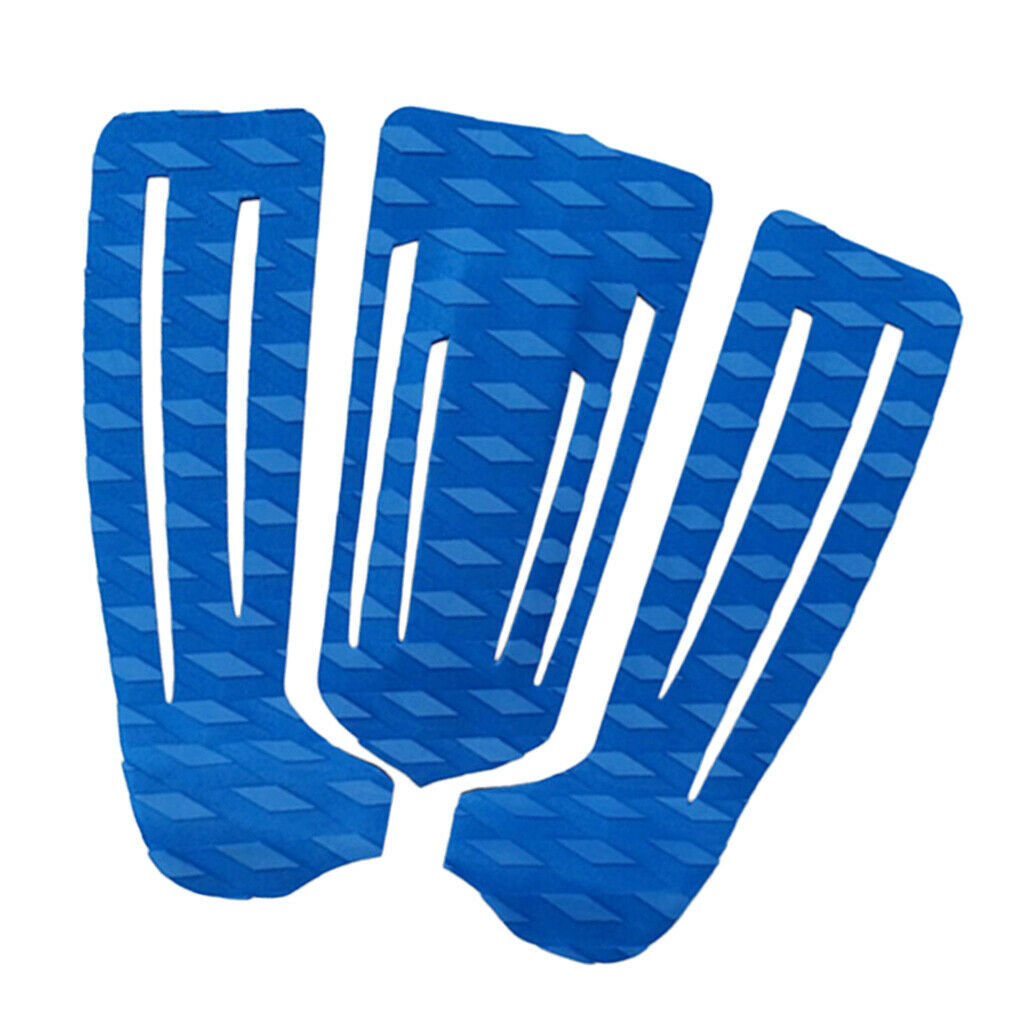 3Pcs Premium Surfboard Traction Pad Tail Pads Surfing Paddleboard Deck Grips