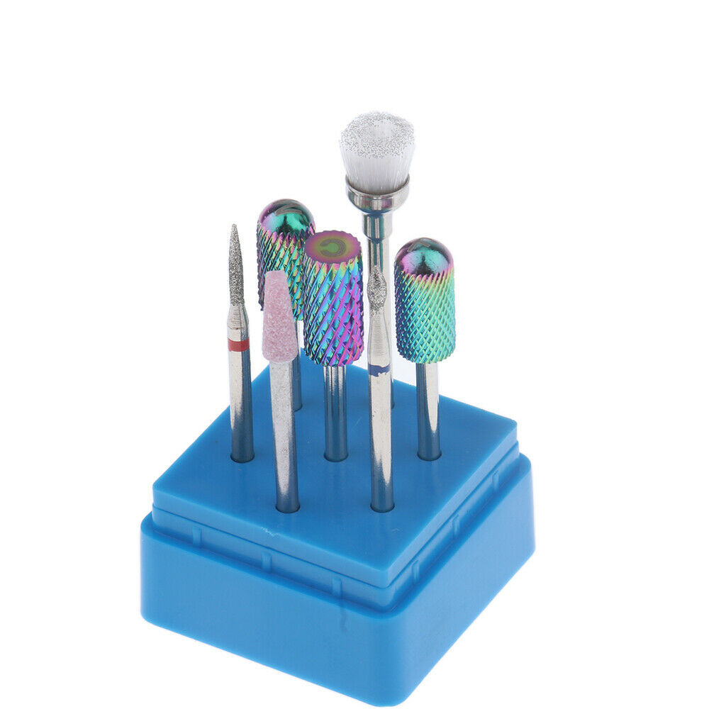 7-in-1 Carbide Nail Bits Polishing Grinding Head for Electric Drill Machine