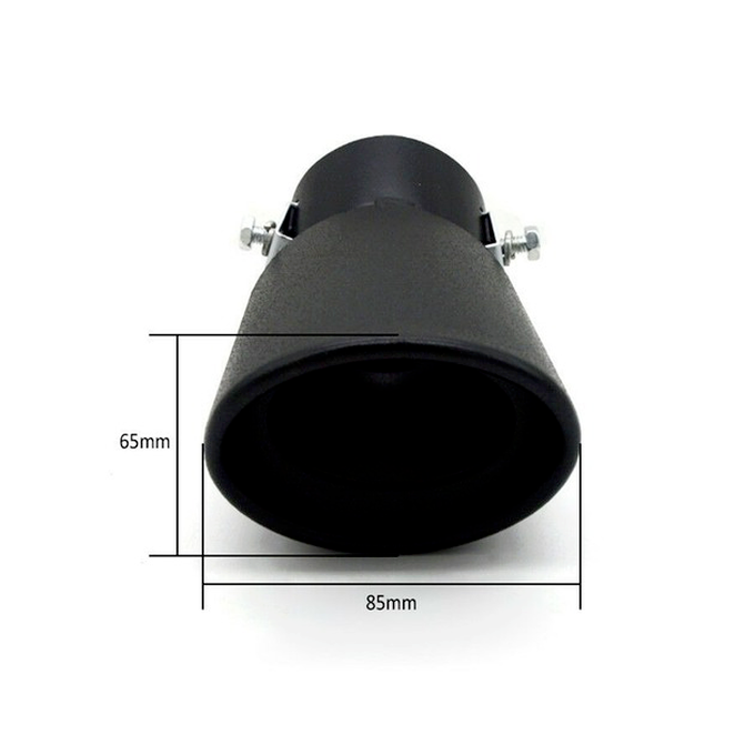 1*Car Exhaust Pipe 62mm Inlet Trim Tip Muffler Pipe Stainless Steel Tail Throat