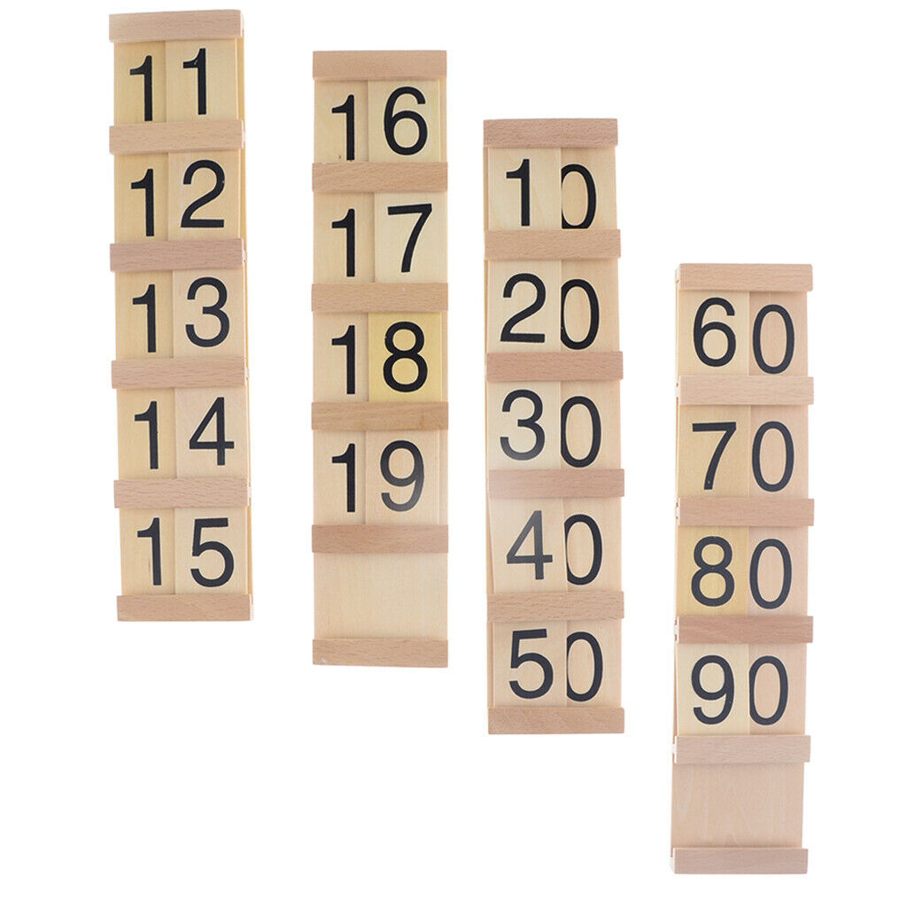 Box Sticks Numbers Board Counting Table Wooden Math Educational Toys