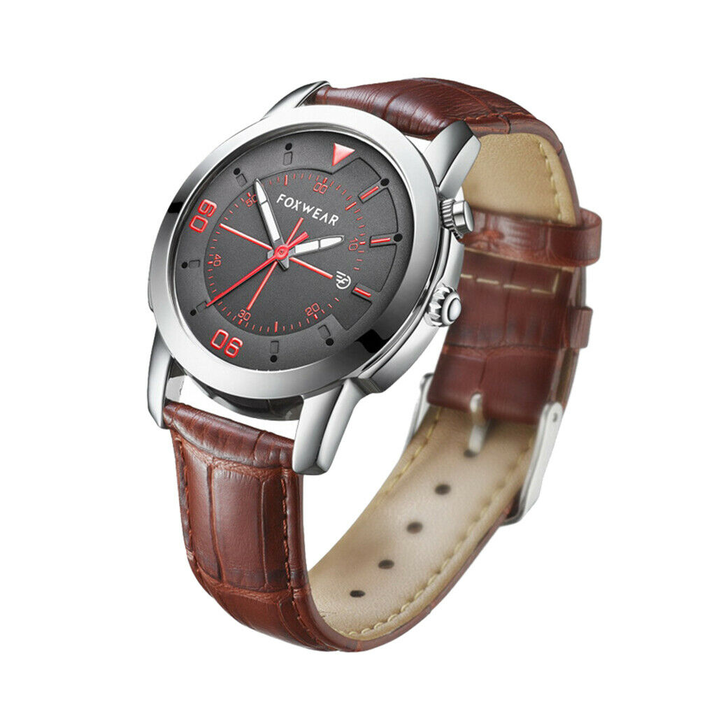 Foxwear Waterproof Bluetooth Smart Quartz Wrist Watch Camera Anti Lost Brown