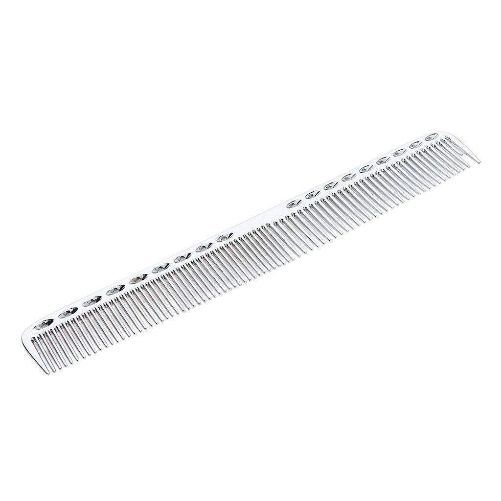2x 21.5cm 8.46" Professional Salon Hairdressing Aluminum Comb Anti-Static