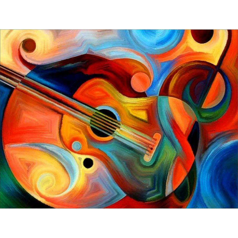 Guitar 5D DIY Full Drill Diamond Painting Embroidery Cross Stitch Kit