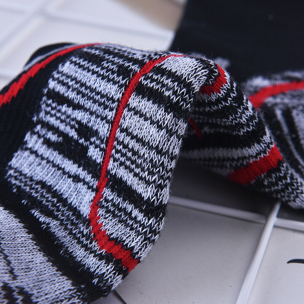 Women Men Winter Sports Hiking Socks Thermal Snow Ski Crew Sock White L