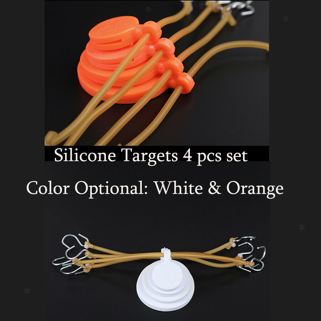 Set of 4  Shooting Target 3/4/5/6cm Swinging Slingshot Aim Reset