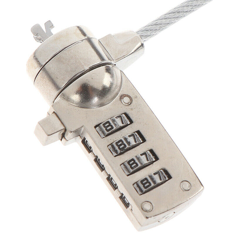 4 Digit Security Password Computer Lock Anti-theft Chain For Notebookx Laptop DD