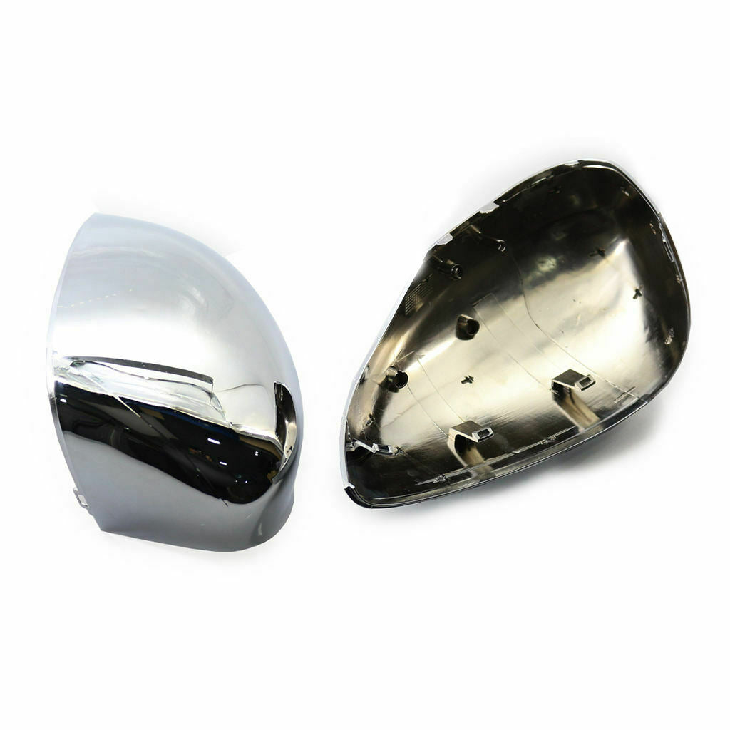 2 Pieces Car Rearview Mirror Cover, Chrome Finish, Side Door Wing Mirror Caps