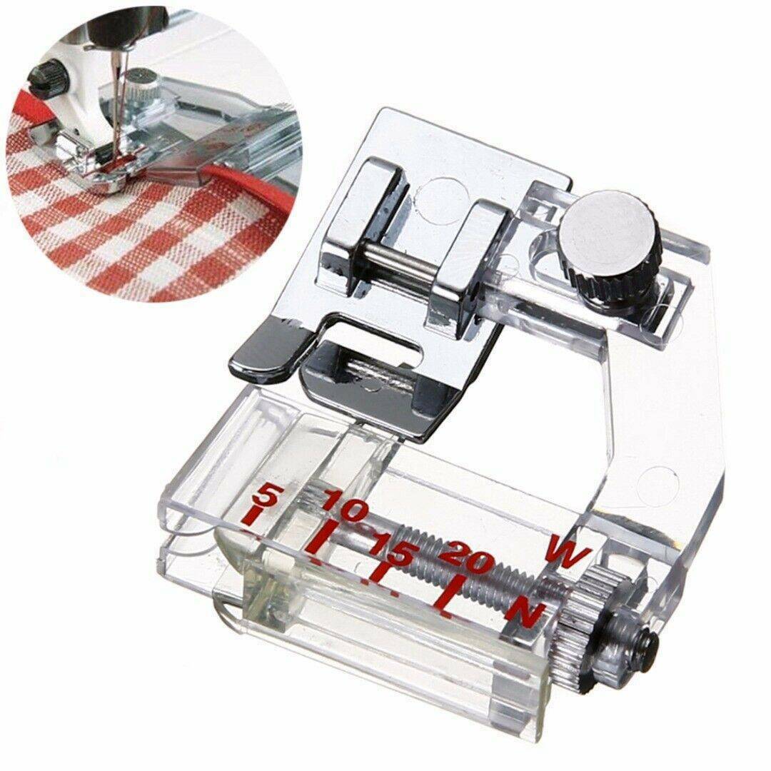 Adjustable Bias Tape Binder Presser Foot Attach Binding For Janome Singer Latest