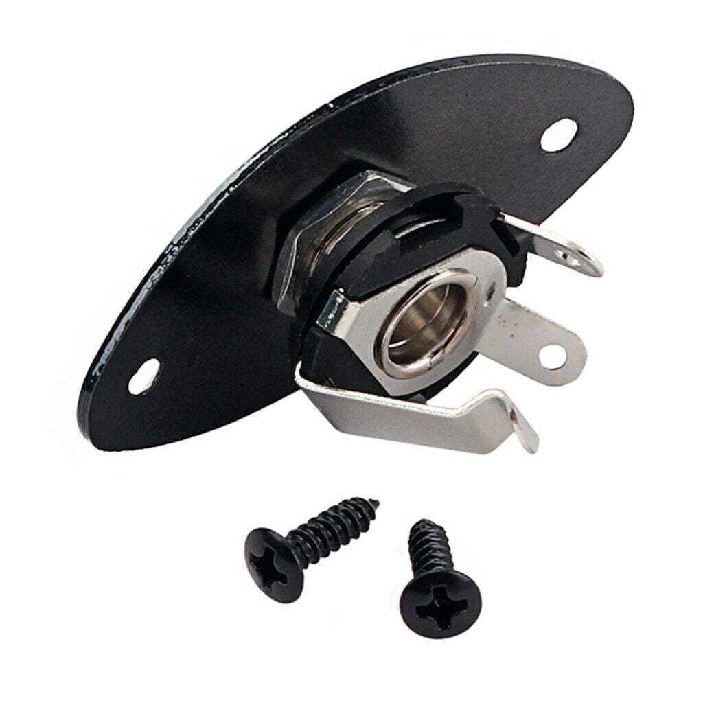 Oval Guitar Socket Plate For Electric Bass Cigar Box Spare Parts