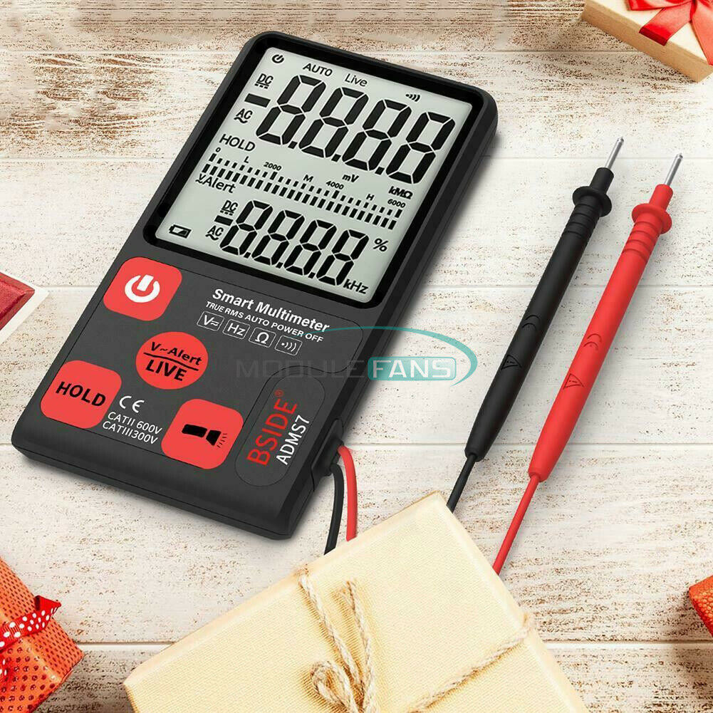 Digital ADMS7 LCD Voltmeter Ammeter Ohm Meter Multimeter Voltage AC DC Tester
