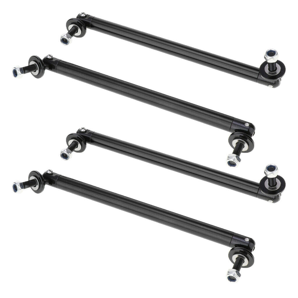 4 Pieces Front / Rear Adjustable Wind Splitter Bumpers