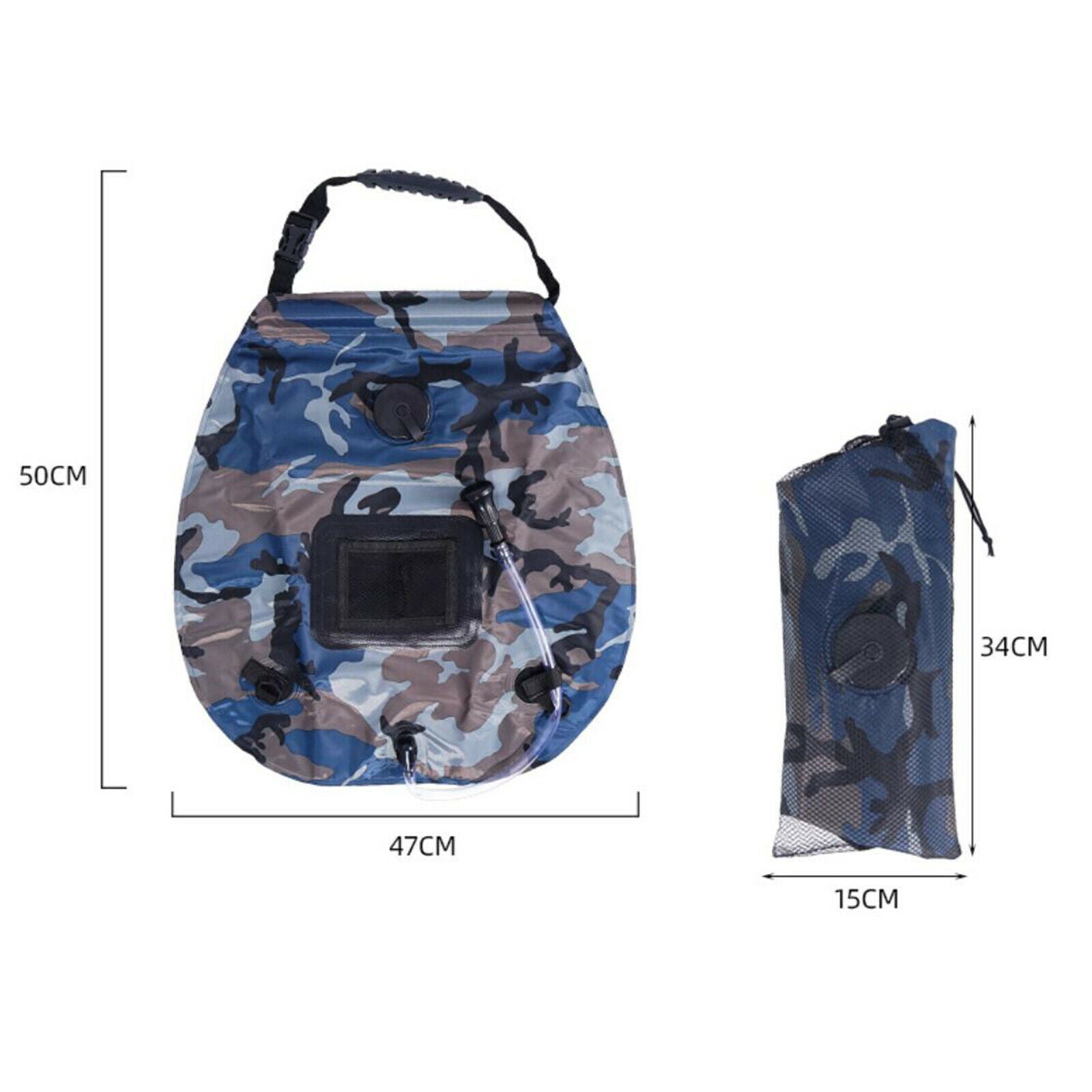 Solar Heating Camp Camping Shower Water Bag for Summer Beach Swim Outdoor