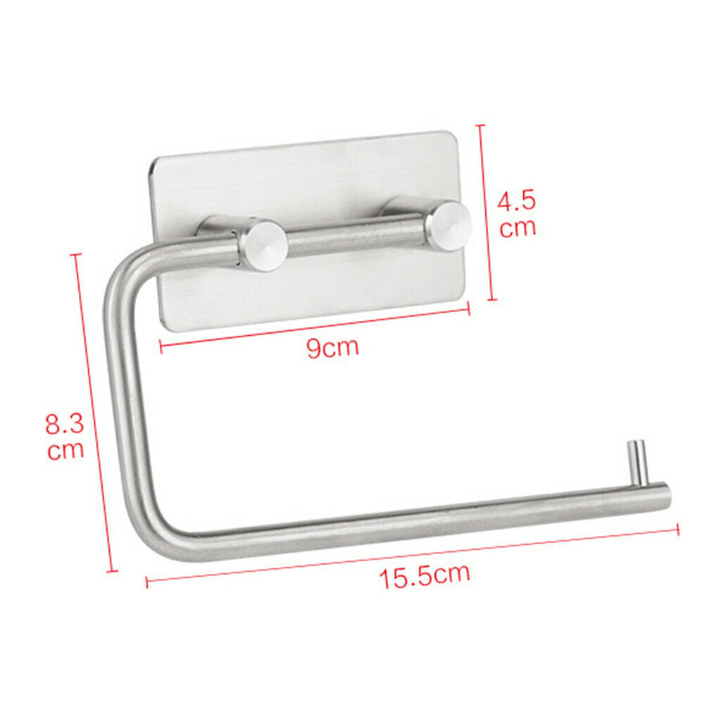 304 Stainless Steel Self-adhesive Paper Towel Holder Toilet Roll Holder