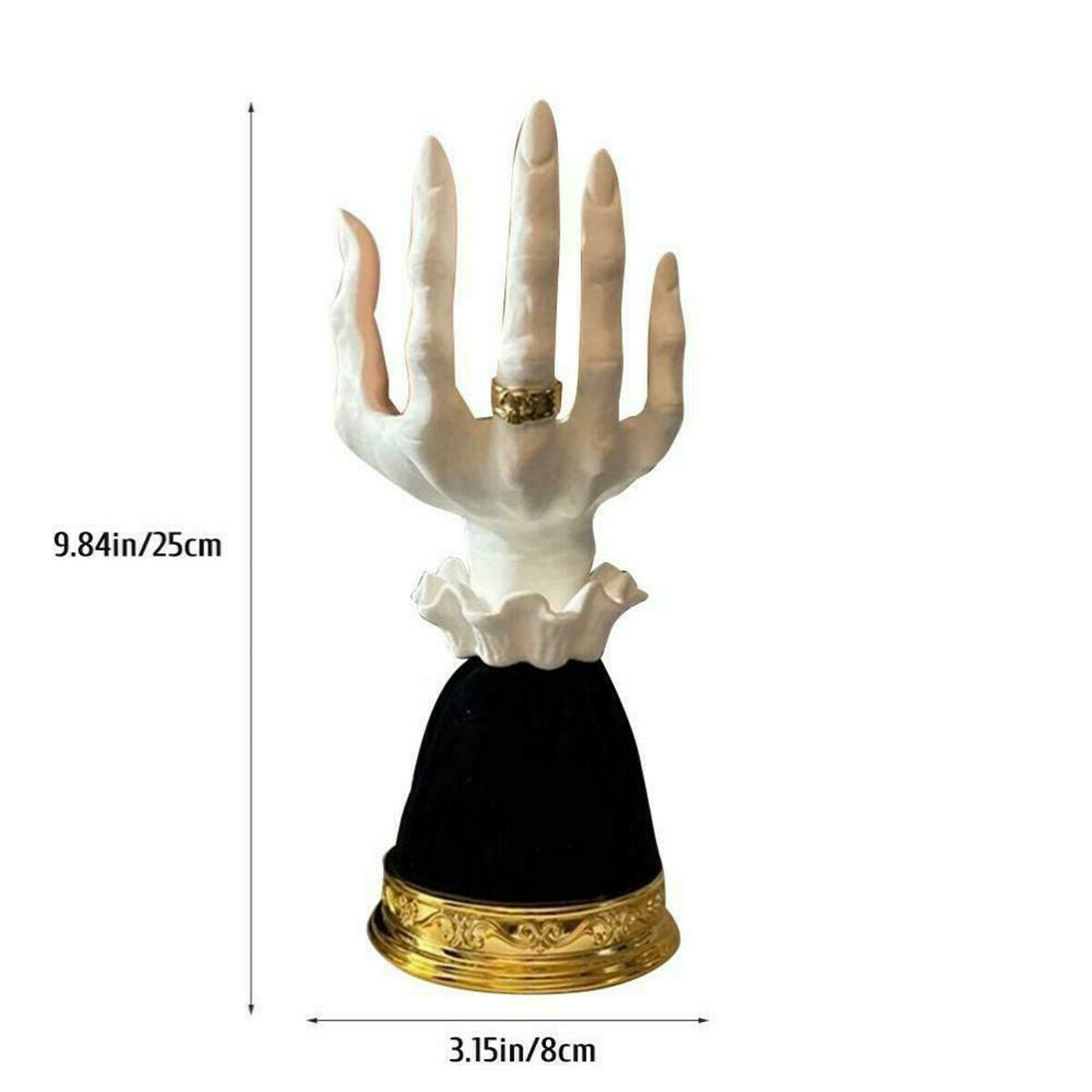 Witch Hand Candlestick Halloween Prop Statue Candle Holder Gothic Ornament Gift