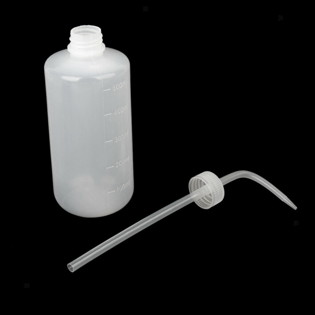 2pcs 500ML Garden Plant Watering/ Tattoo Plastic Squeeze Water/ Soap Wash Bottle