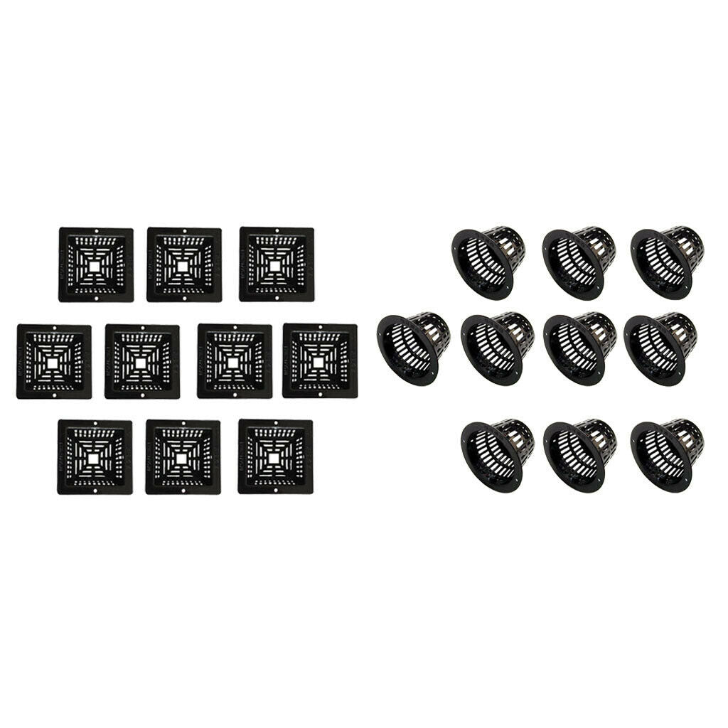 20pc Black Aquatic Planter Basket Water Plant Pot For Pond and Water Garden