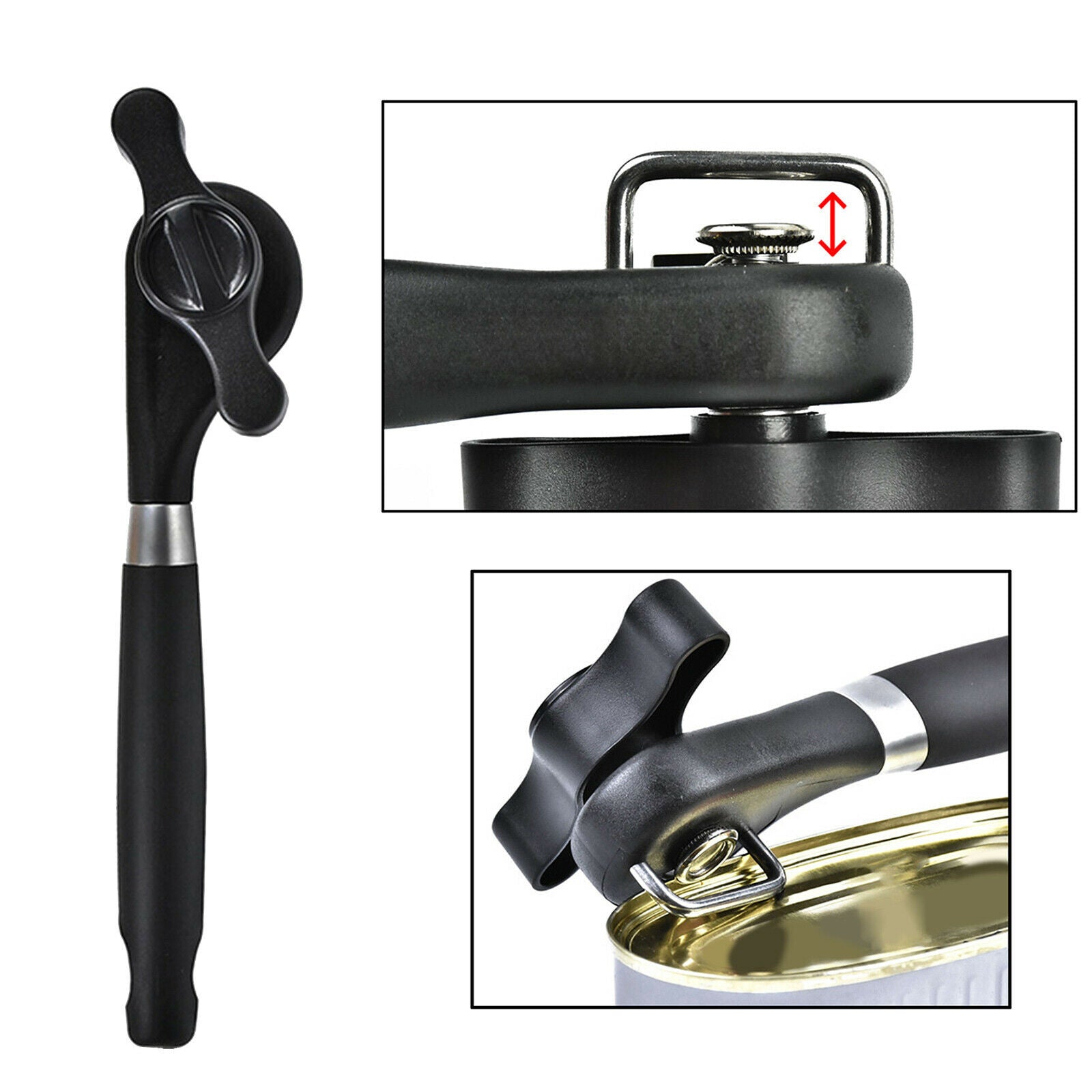 Professional Manual Can Opener Side Cut Easy Grip Tin Opener Kitchen Tool