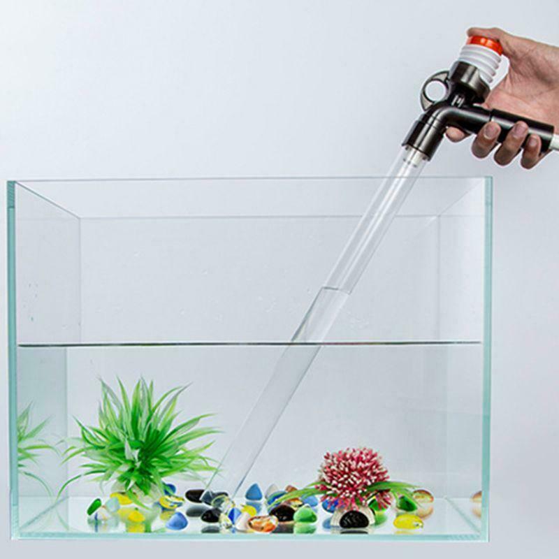 Aquarium Fish Tank Cleaner Quick Release Aquarium Vacuum Siphon Pump-Fish Tank