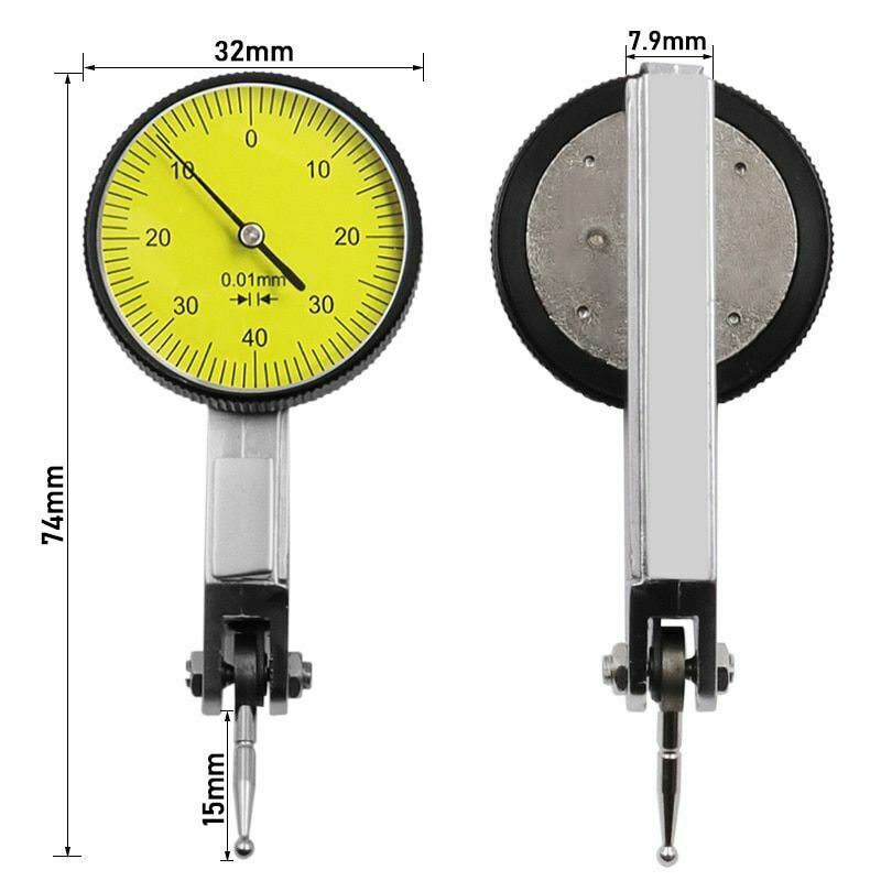Dial Test Indicator Rail Magnetic Head 0-0.8Mm 513-404 Scale Dovetail Leverage