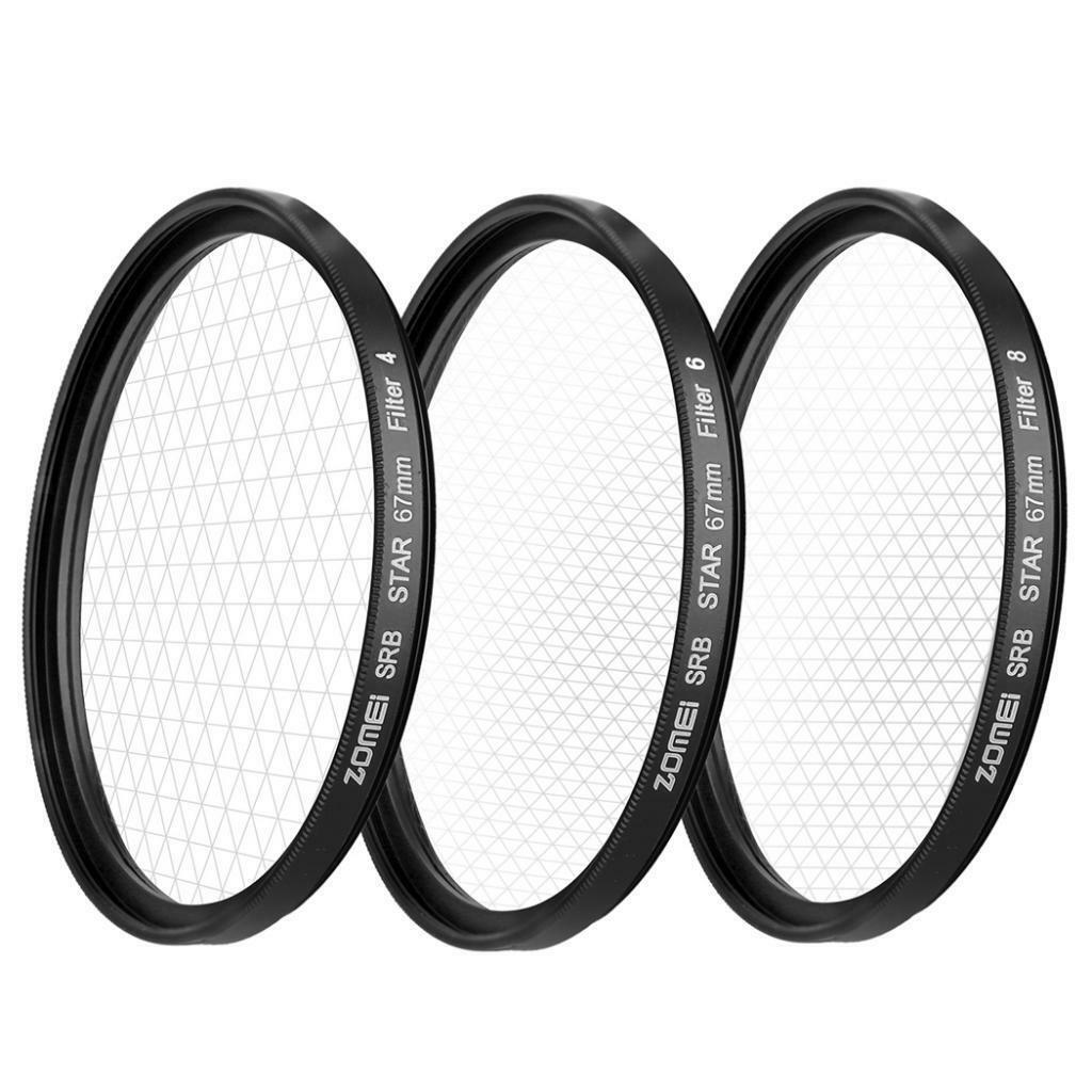 67mm Star-Effect Starburst Twinkle 4+6+8 Points DSLR Lens Filter