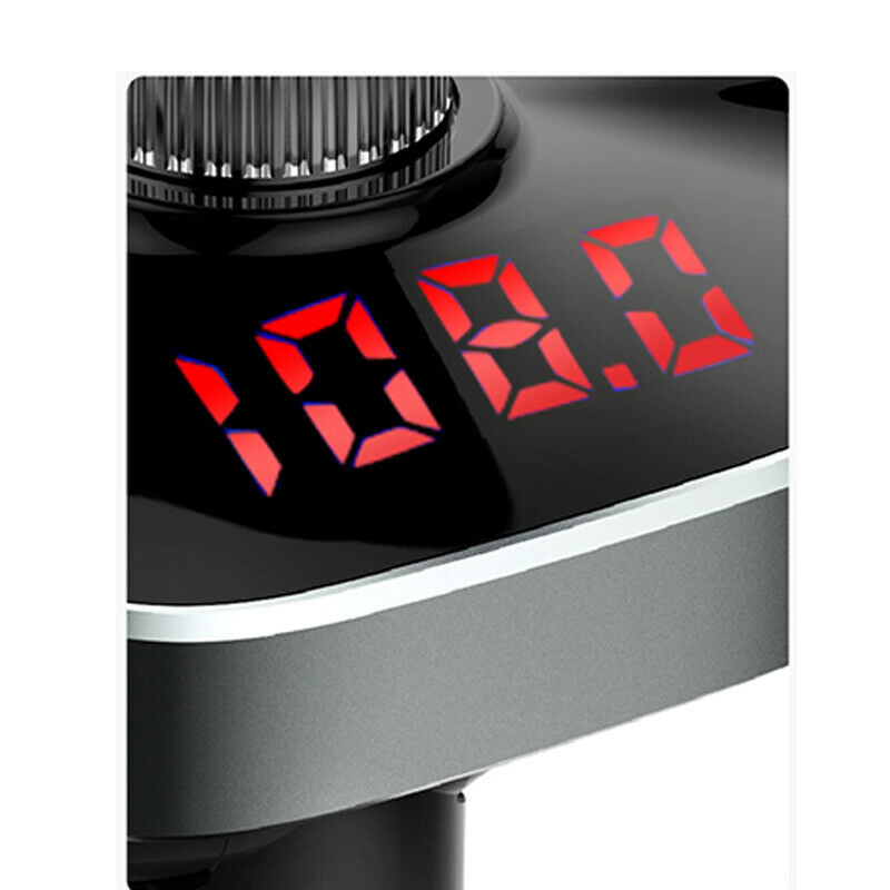 12-24V Bluetooth Transmitter Handsfree Radio Music Dual USB Charger MP3 Player