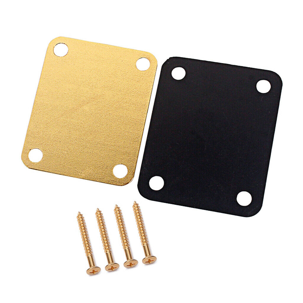 Guitar Neck Reinforcement Plate And Screws 4Pcs for Guitar Parts