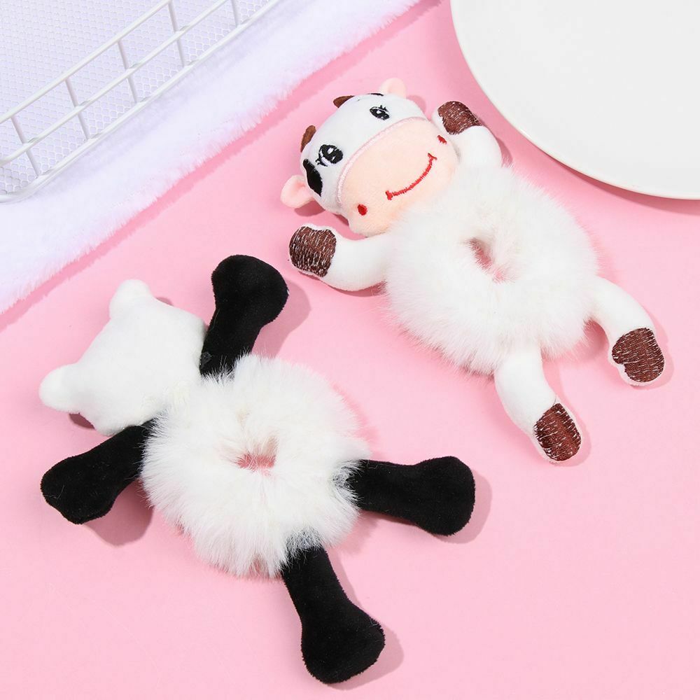 Cute Scrunchie Elastic HairHoop Headband Plush HairBands Animal Hair Ties