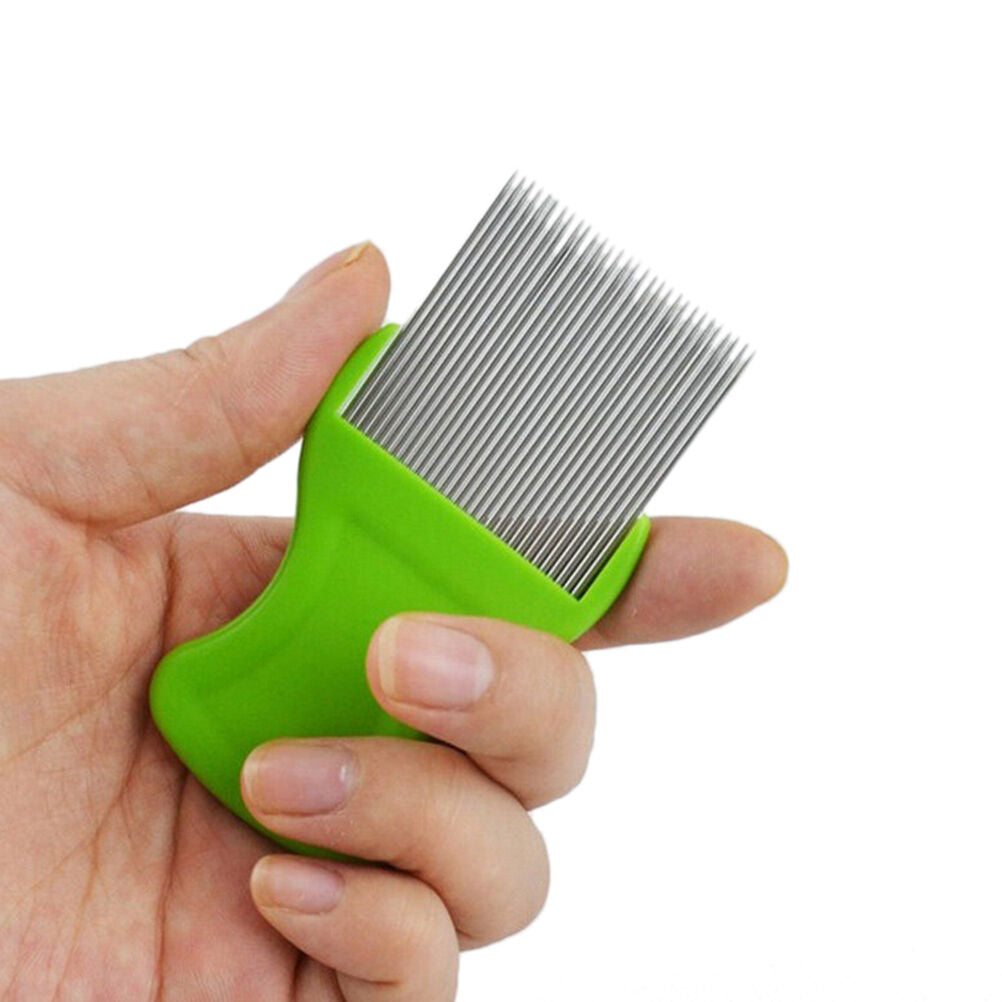 Head Lice Metal Comb Hair Pet Safe Flea Comb Kids Pets Various Colours  DD