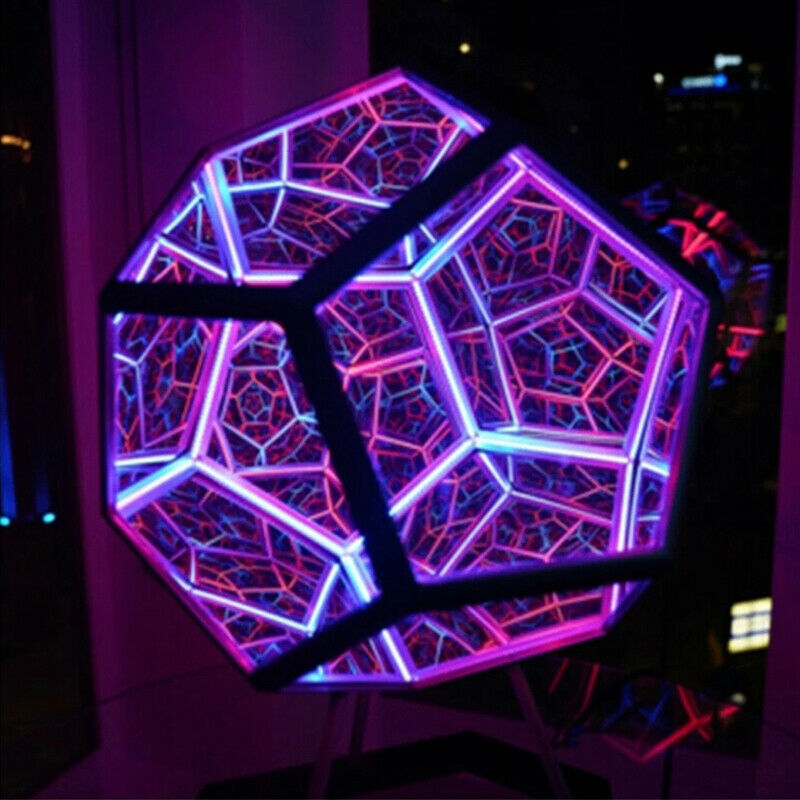 Infinity Dodecahedron Creative Cool Color Art Light Night Light Christmas Light